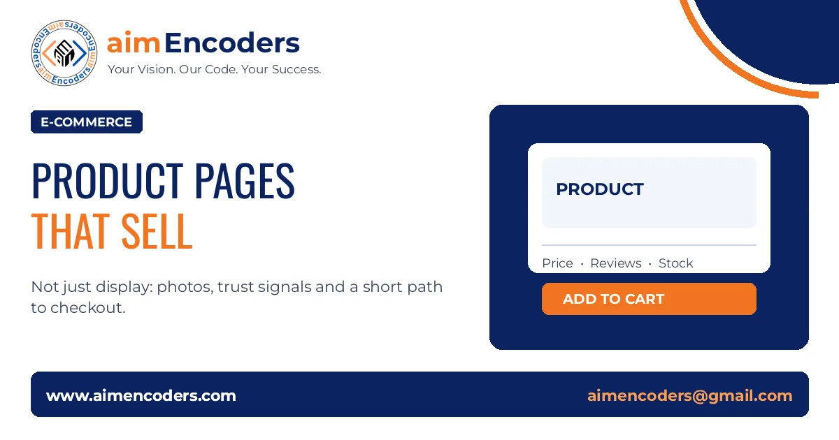 E-commerce Product Pages That Sell, Not Just Display